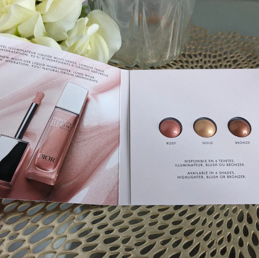 Dior glow maximizer shade card